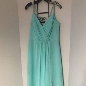 Spa Blue David's Bridal Bridesmaid Dress (10)